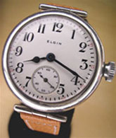 1918 Elgin wrist watch in sterling silver case